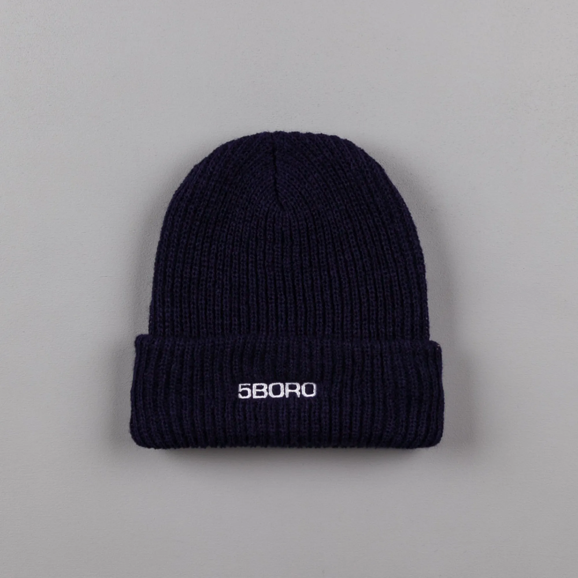 5Boro Logo Beanie - Navy