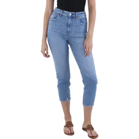 Abercrombie & Fitch Womens High Rise Light Wash Mom Jeans