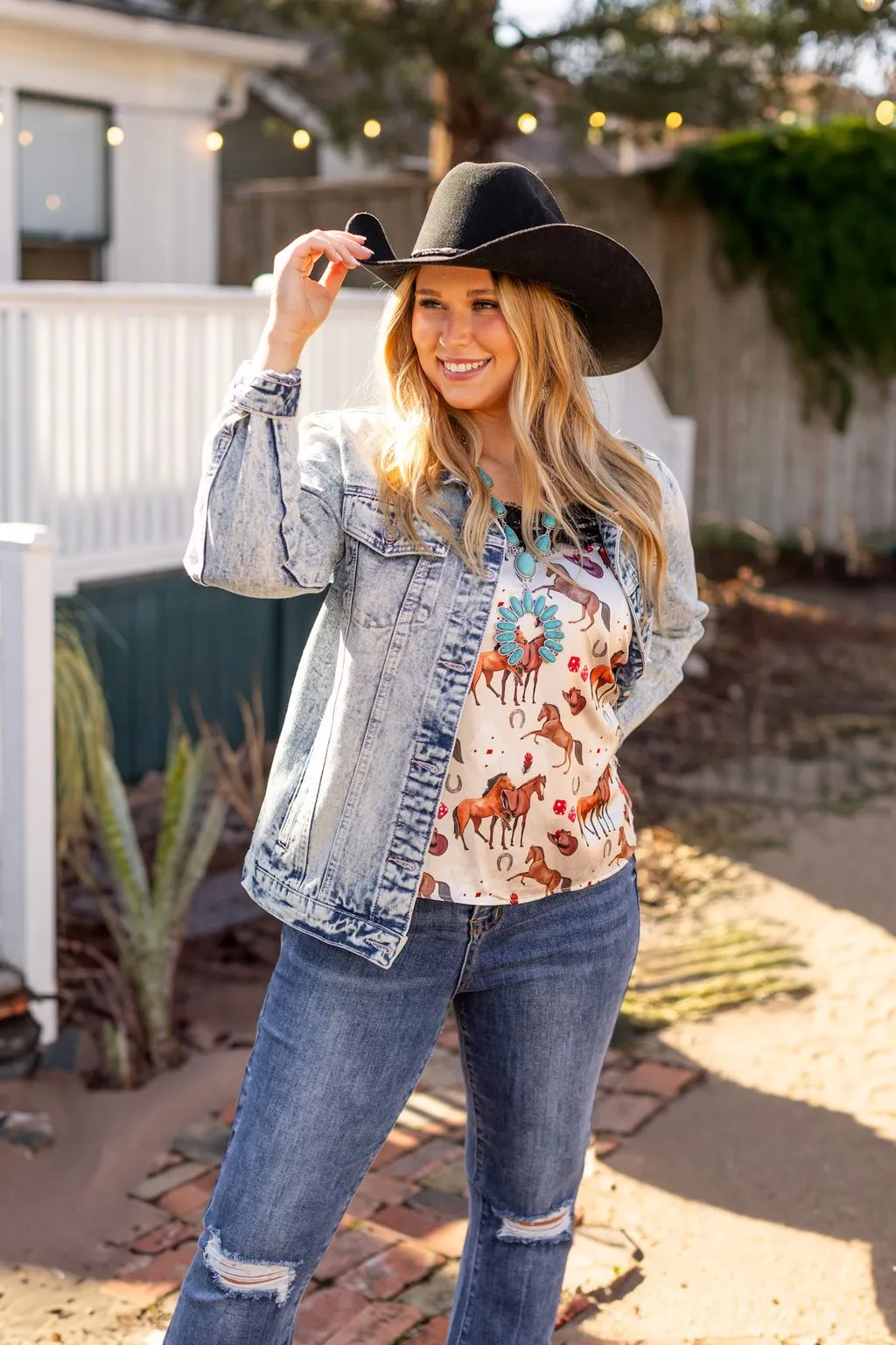 Acid Wash Denim Jacket