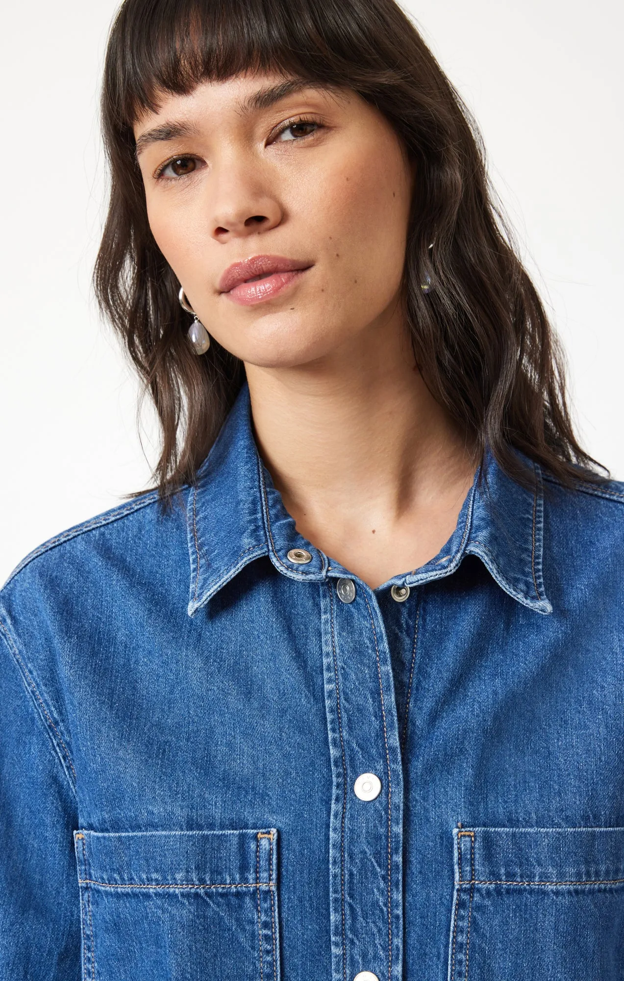 ALESTA DENIM SHIRT IN DARK CLASSIC BLUE