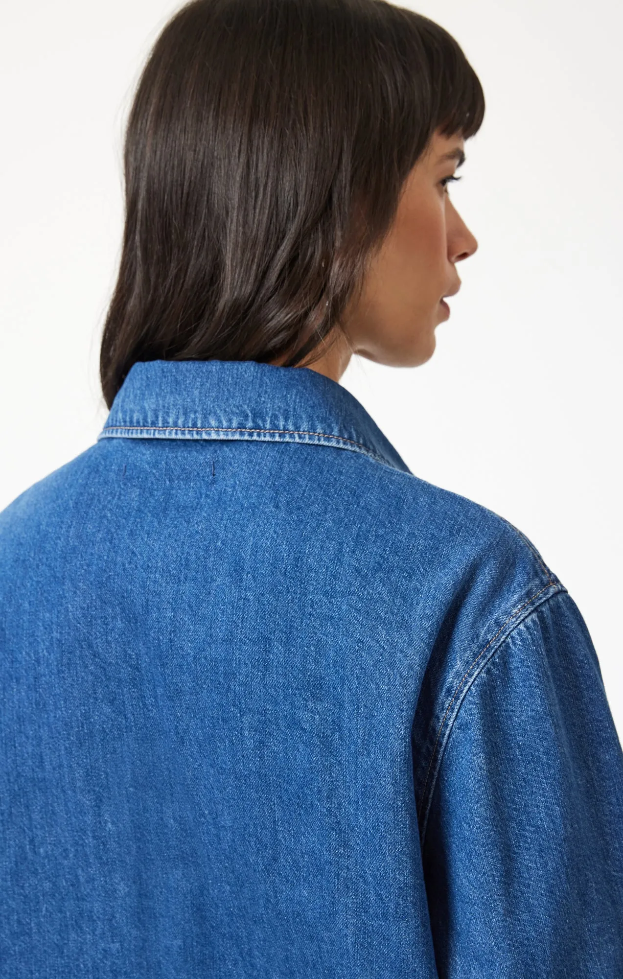 ALESTA DENIM SHIRT IN DARK CLASSIC BLUE