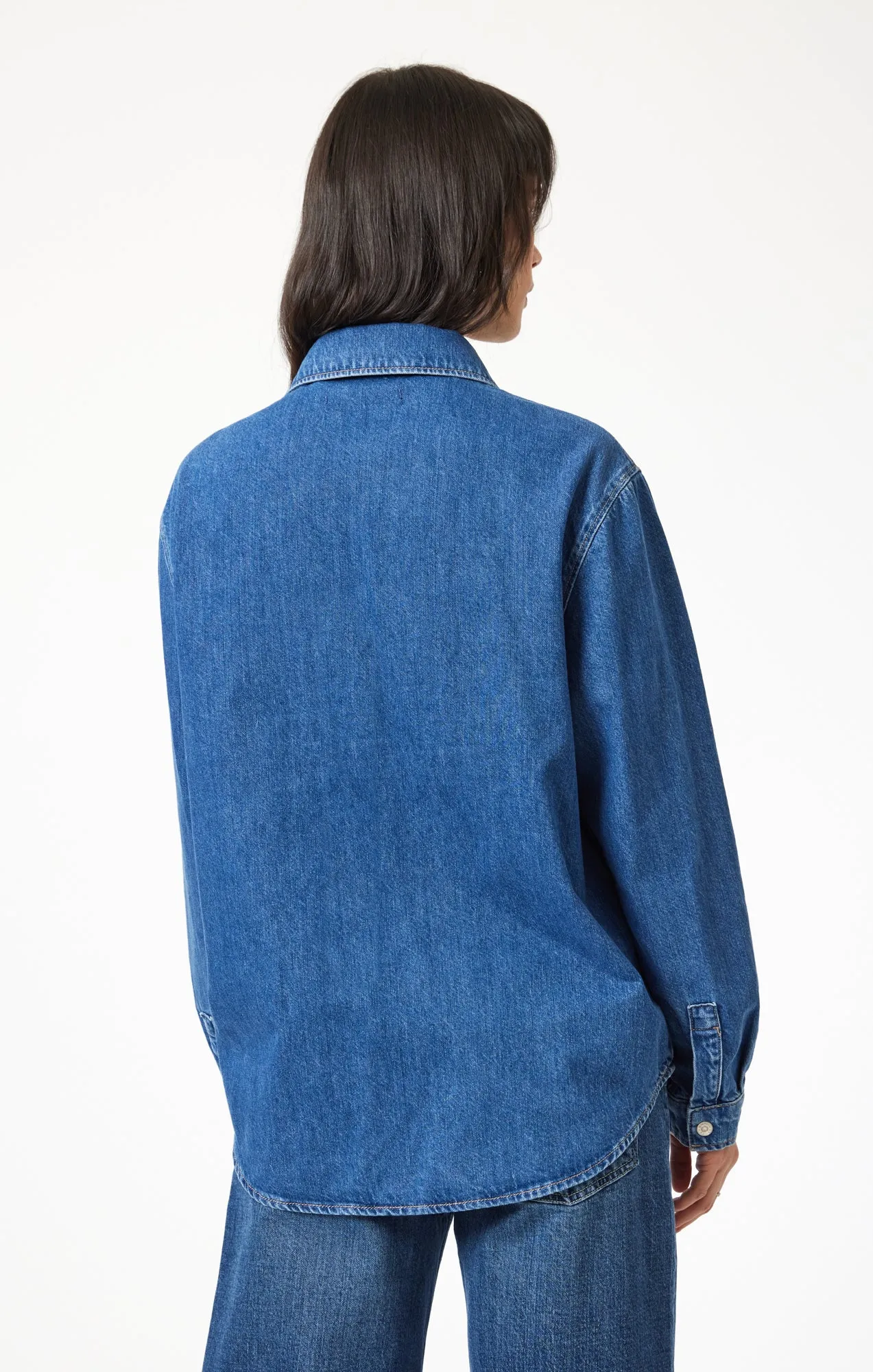 ALESTA DENIM SHIRT IN DARK CLASSIC BLUE