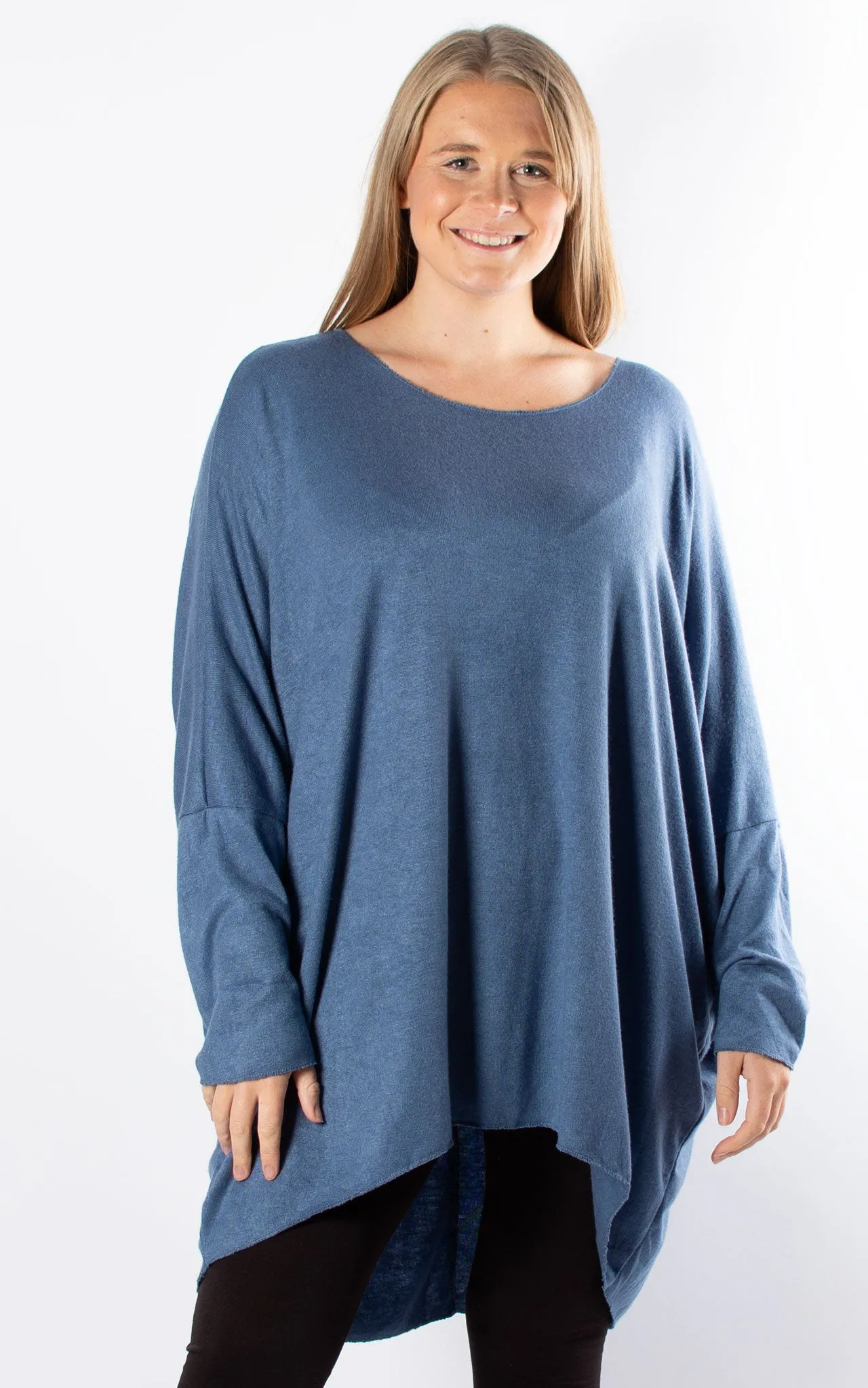 Amy Soft Knit Top | Denim