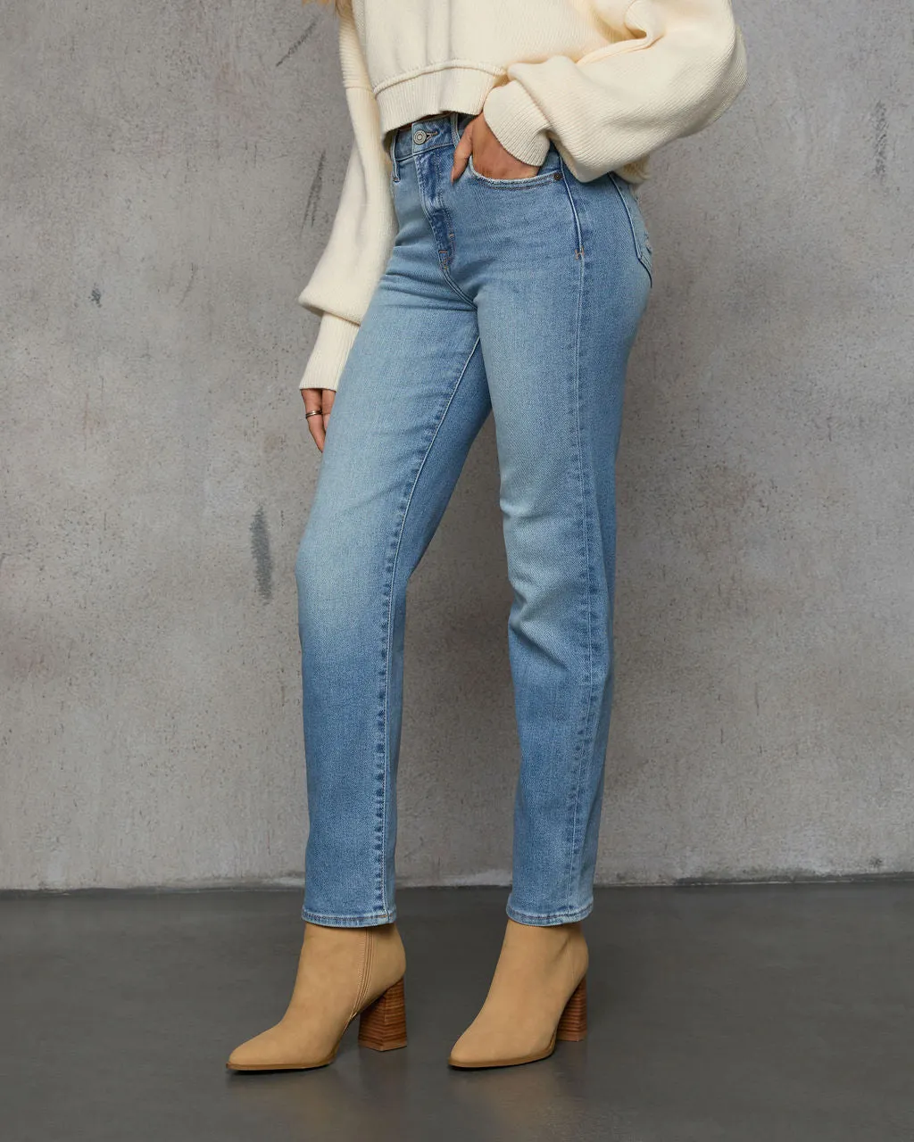 Anora High Rise Straight Leg Jeans