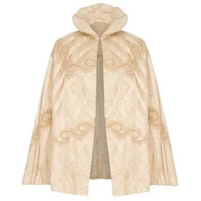 ARCHIVE - Victorian Cream Silk Cape