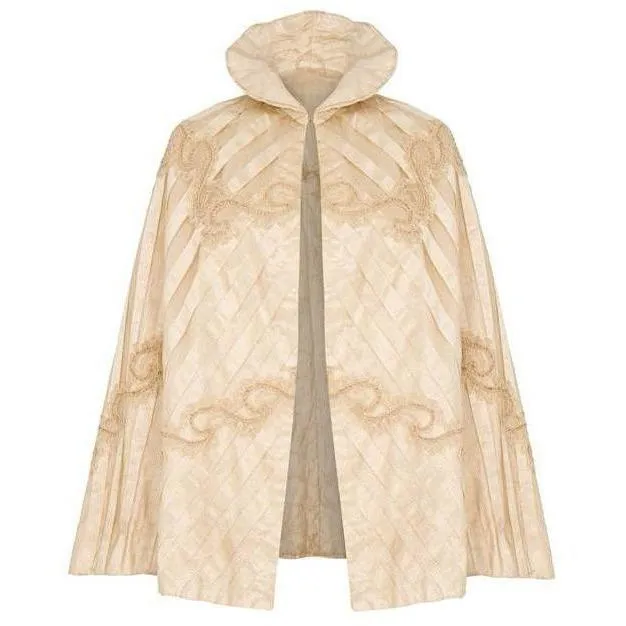 ARCHIVE - Victorian Cream Silk Cape