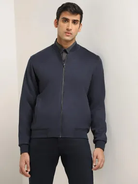 Ascot Blue Zipper Relaxed Fit Jacket