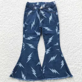 Baby Girls Jeans Flash Denim Bell Pants P0128