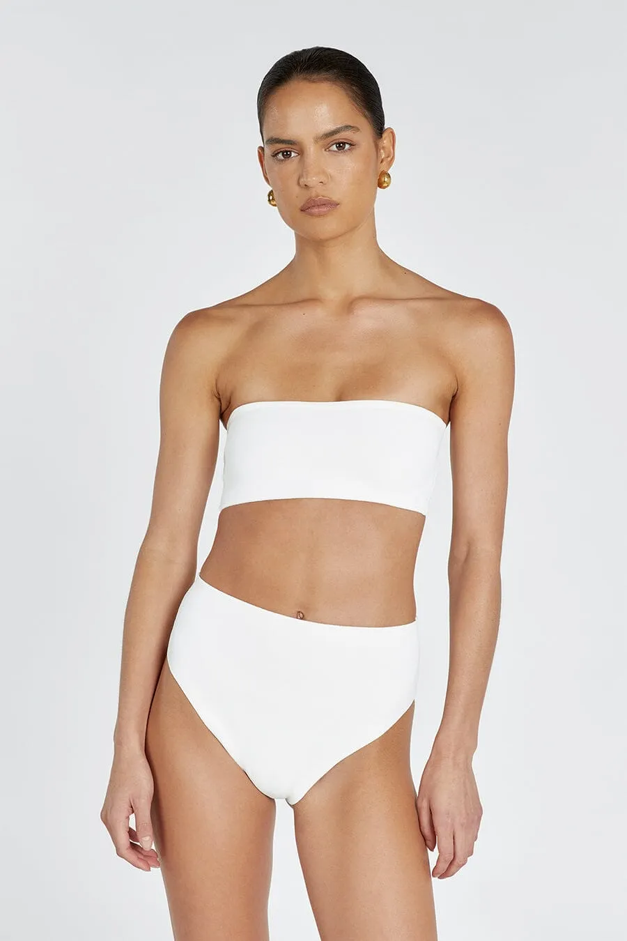 BASE OFF WHITE BANDEAU TOP