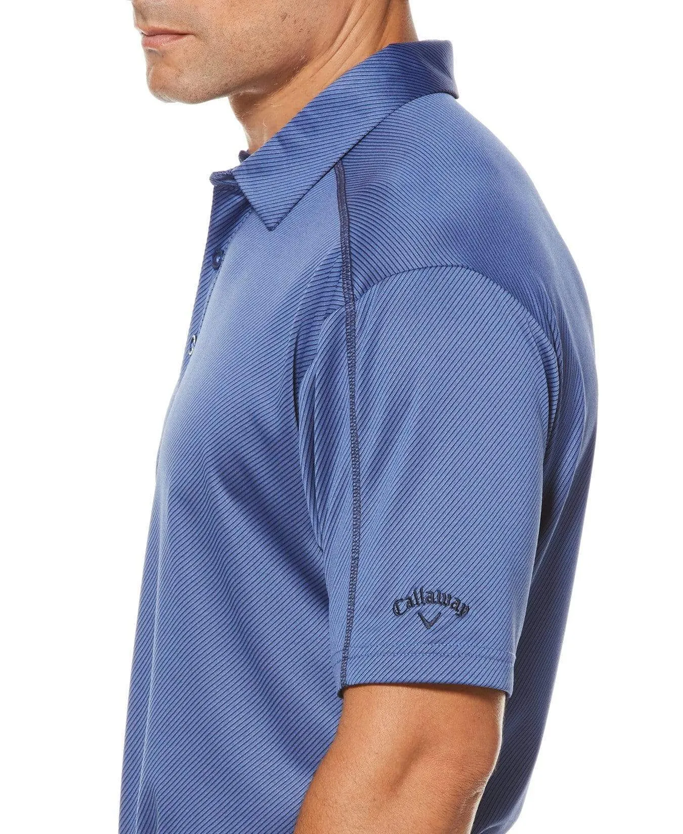 Big & Tall Denim Jacquard Polo