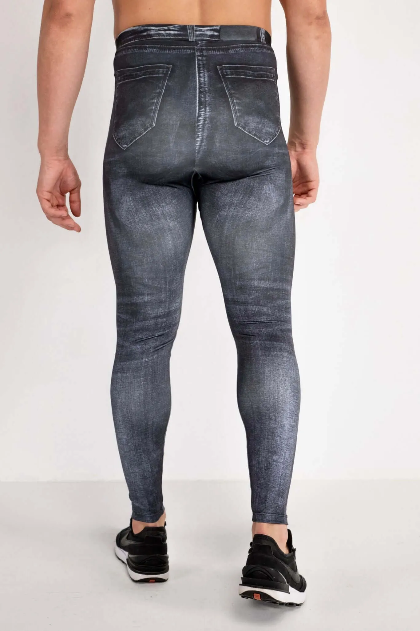 Black Jean Johnny Meggings