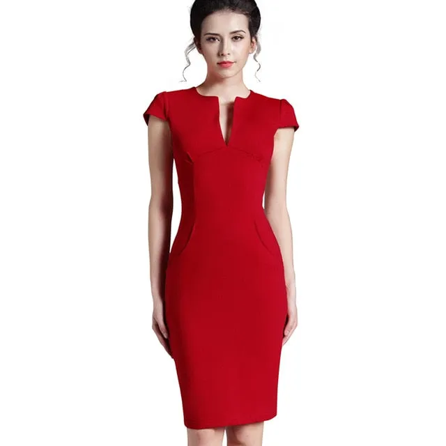 Bodycon Formal Dress | Knee Length Formal Dress - Stylemein