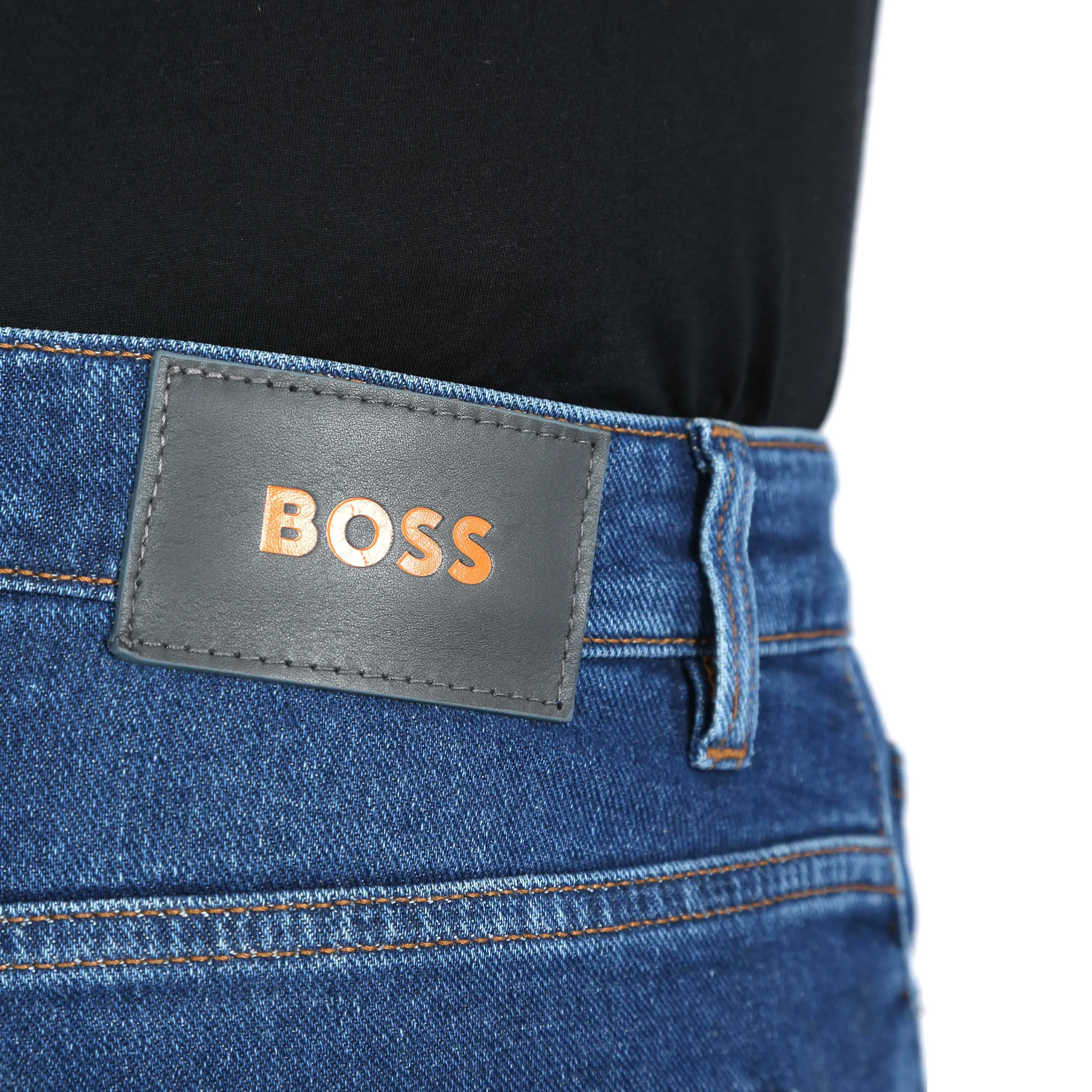 BOSS Delaware BC L C Jean in Medium Blue Denim