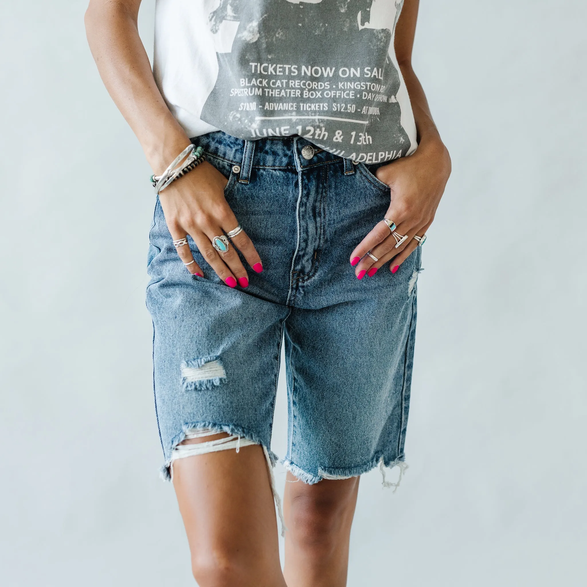 Boyfriend Bermuda Shorts