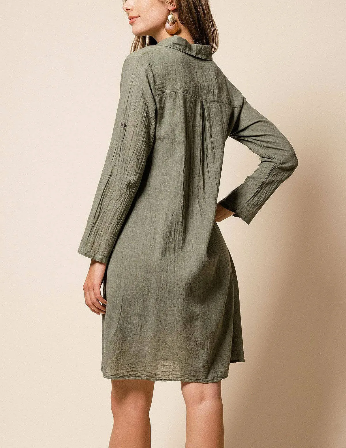 Brea Shirt Dress - Willow