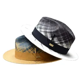 Bruno Capelo Rafi Hand-Dyed Straw Fedora