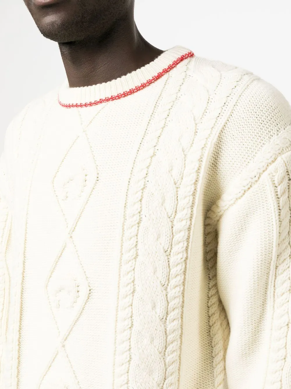 Cable-Knit Wool Jumper