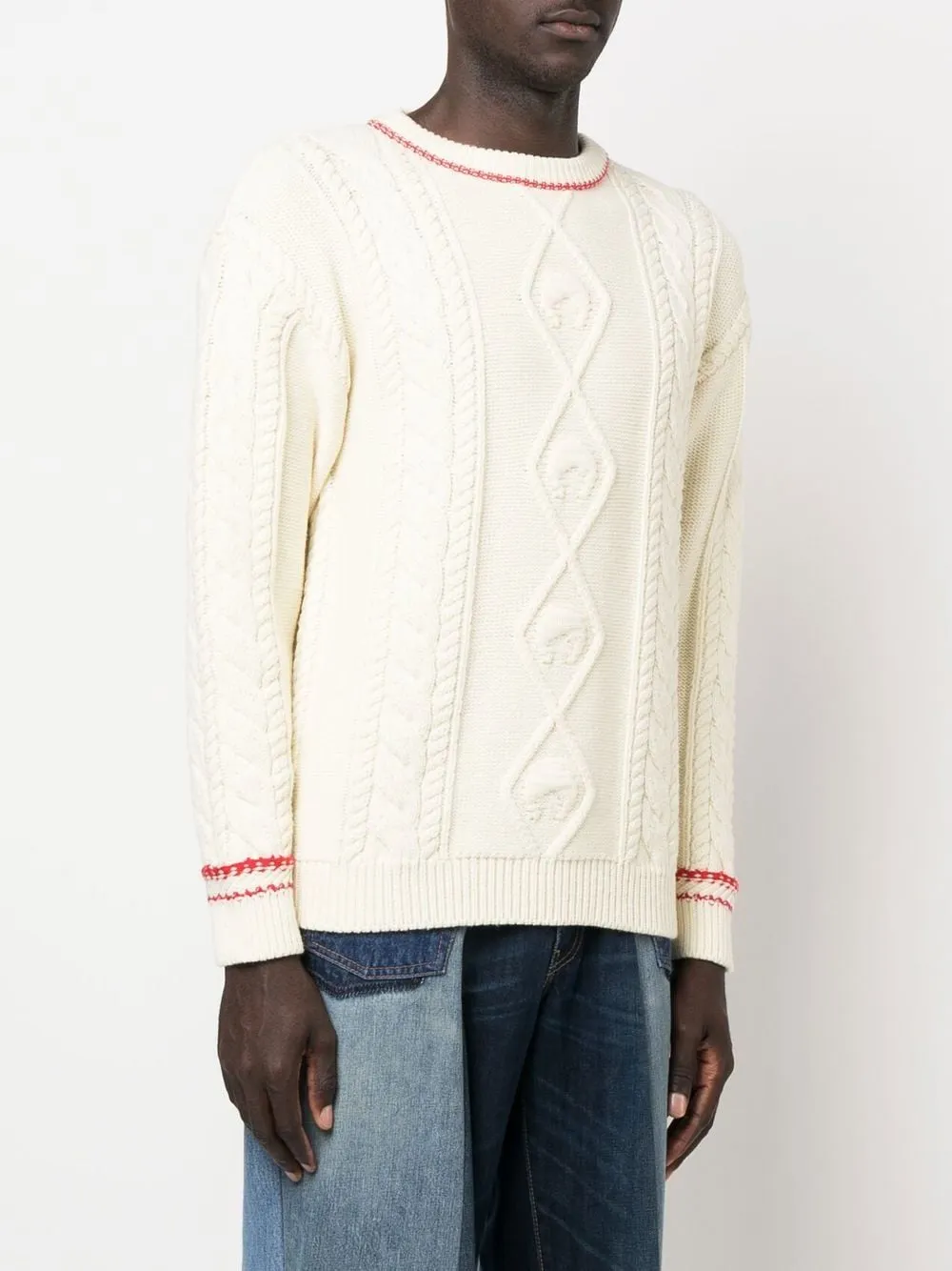 Cable-Knit Wool Jumper