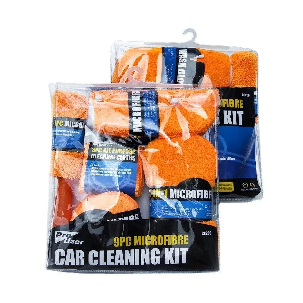 Car Cleaning 9 Piece Set