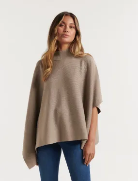 Cara Horizontal Rib Cape