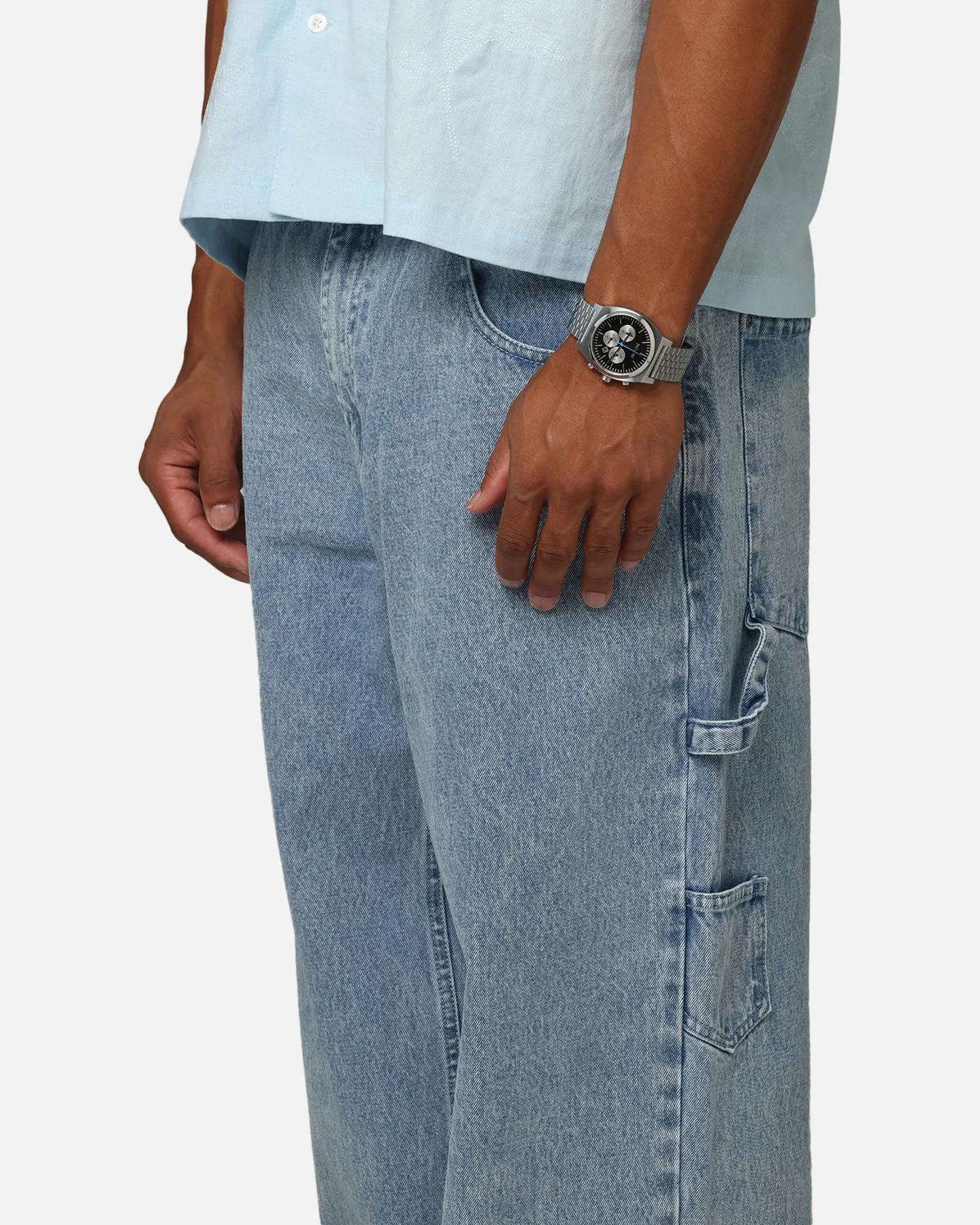 Carre Baggy Carpenter Jeans Light Blue Denim