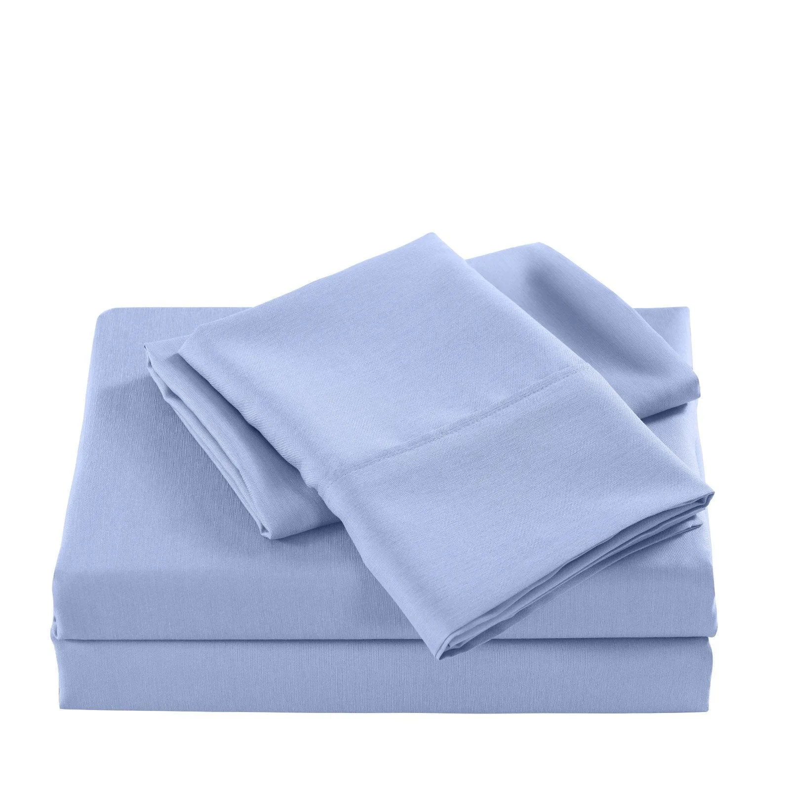 Casa Decor 2000 Thread Count Bamboo Cooling Sheet Set Ultra Soft Bedding Double Light Blue