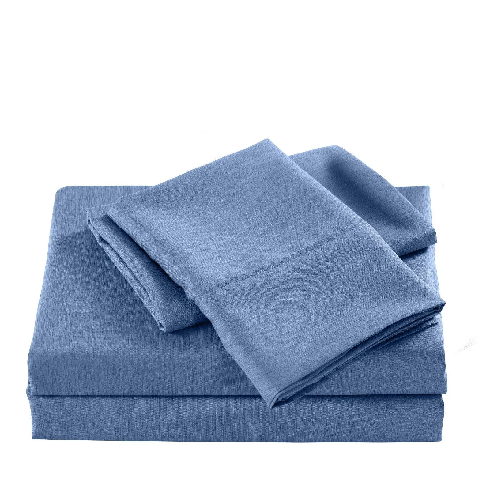 Casa Decor 2000 Thread Count Bamboo Cooling Sheet Set Ultra Soft Bedding King Denim