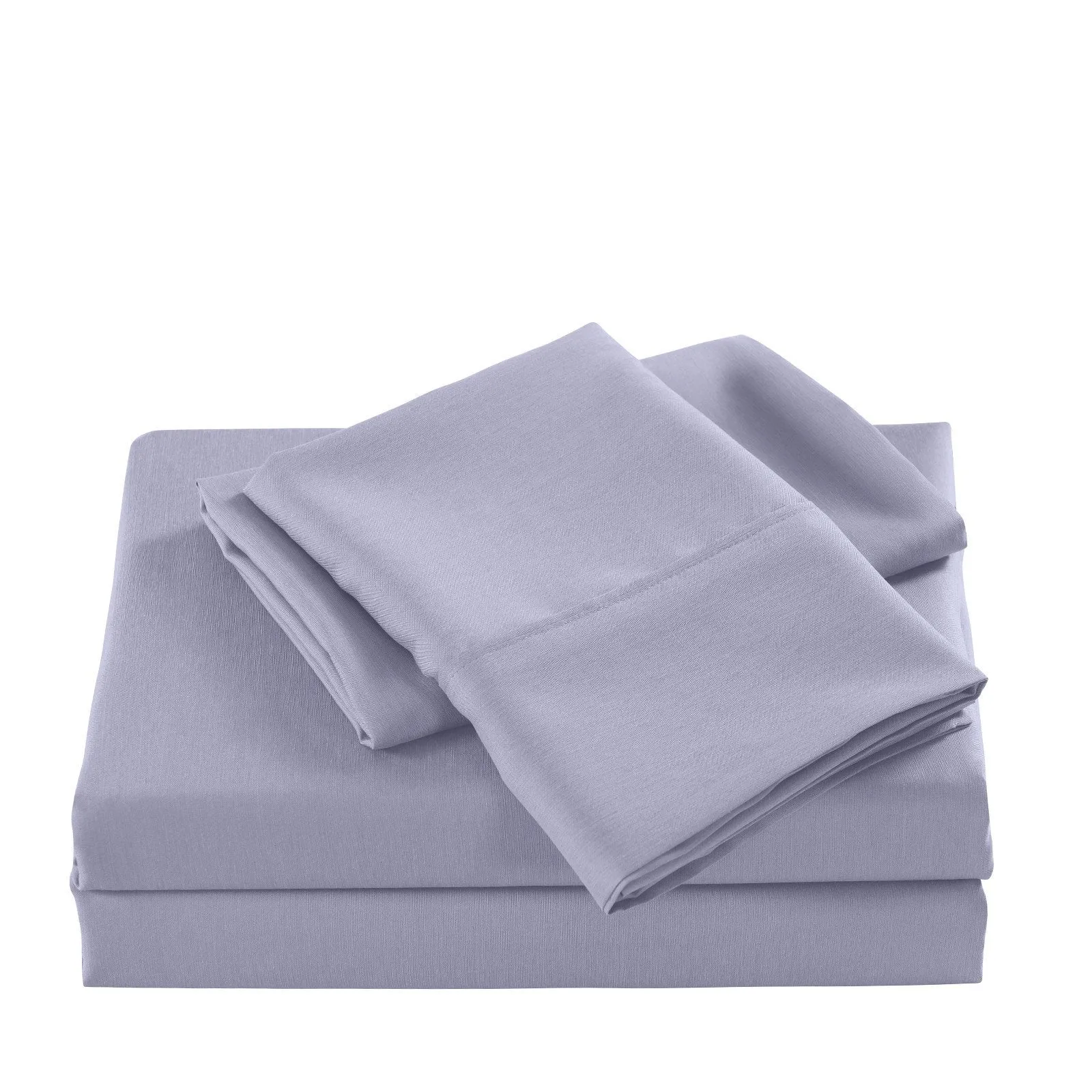 Casa Decor 2000 Thread Count Bamboo Cooling Sheet Set Ultra Soft Bedding King Lilac Grey