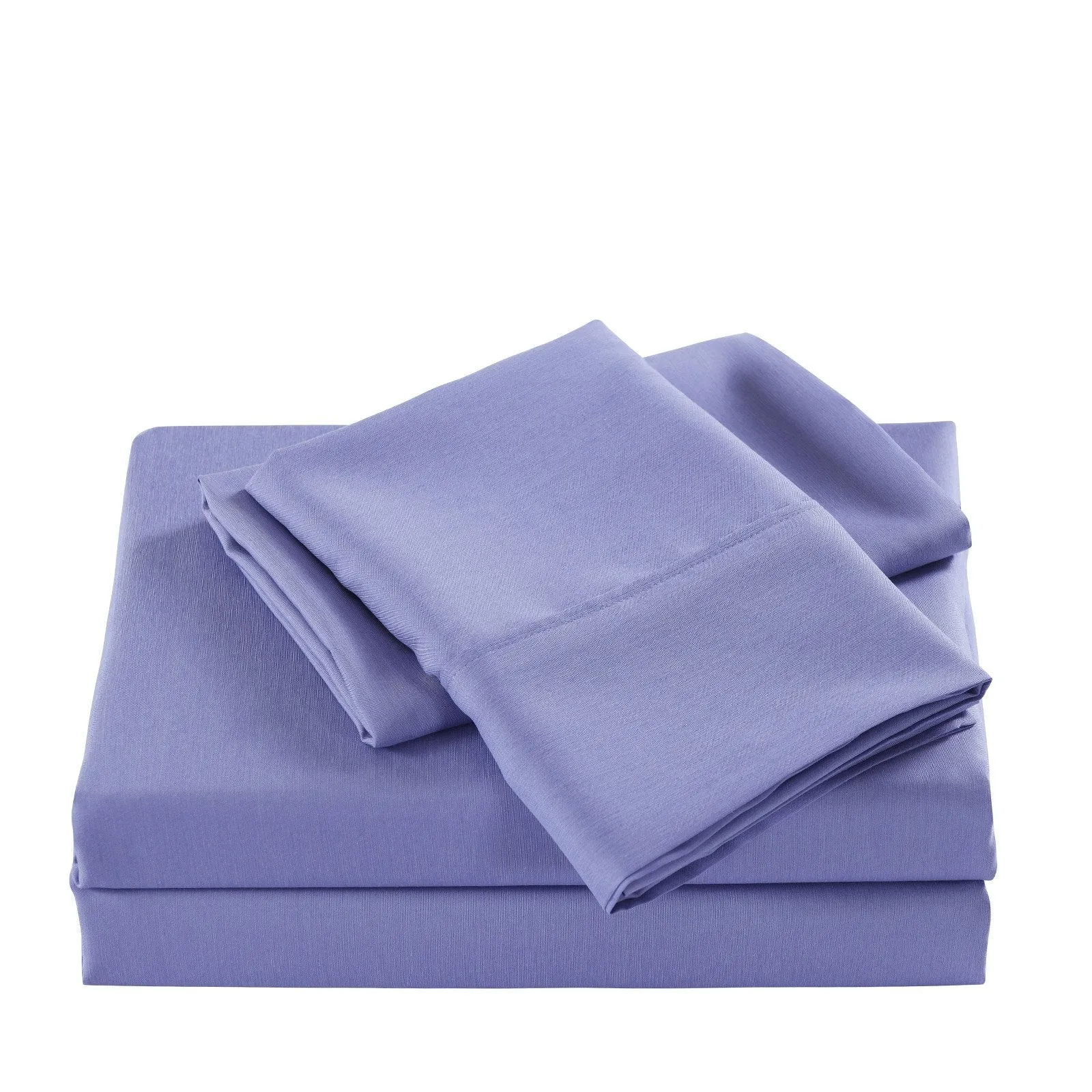 Casa Decor 2000 Thread Count Bamboo Cooling Sheet Set Ultra Soft Bedding Queen Mid Blue