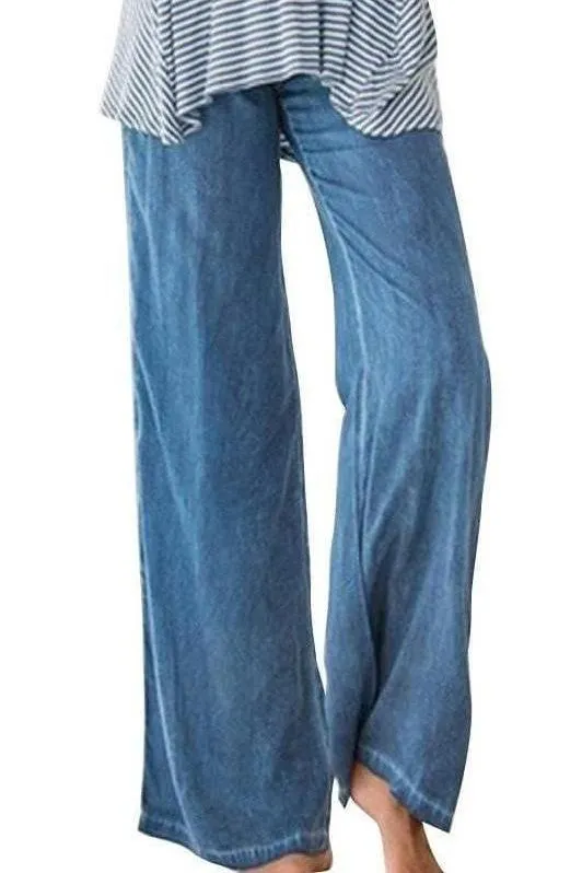 casual wide leg pants jeans