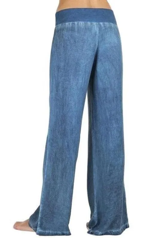 casual wide leg pants jeans