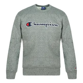 Champion Classic Script Logo Light Grey Sweatshirt