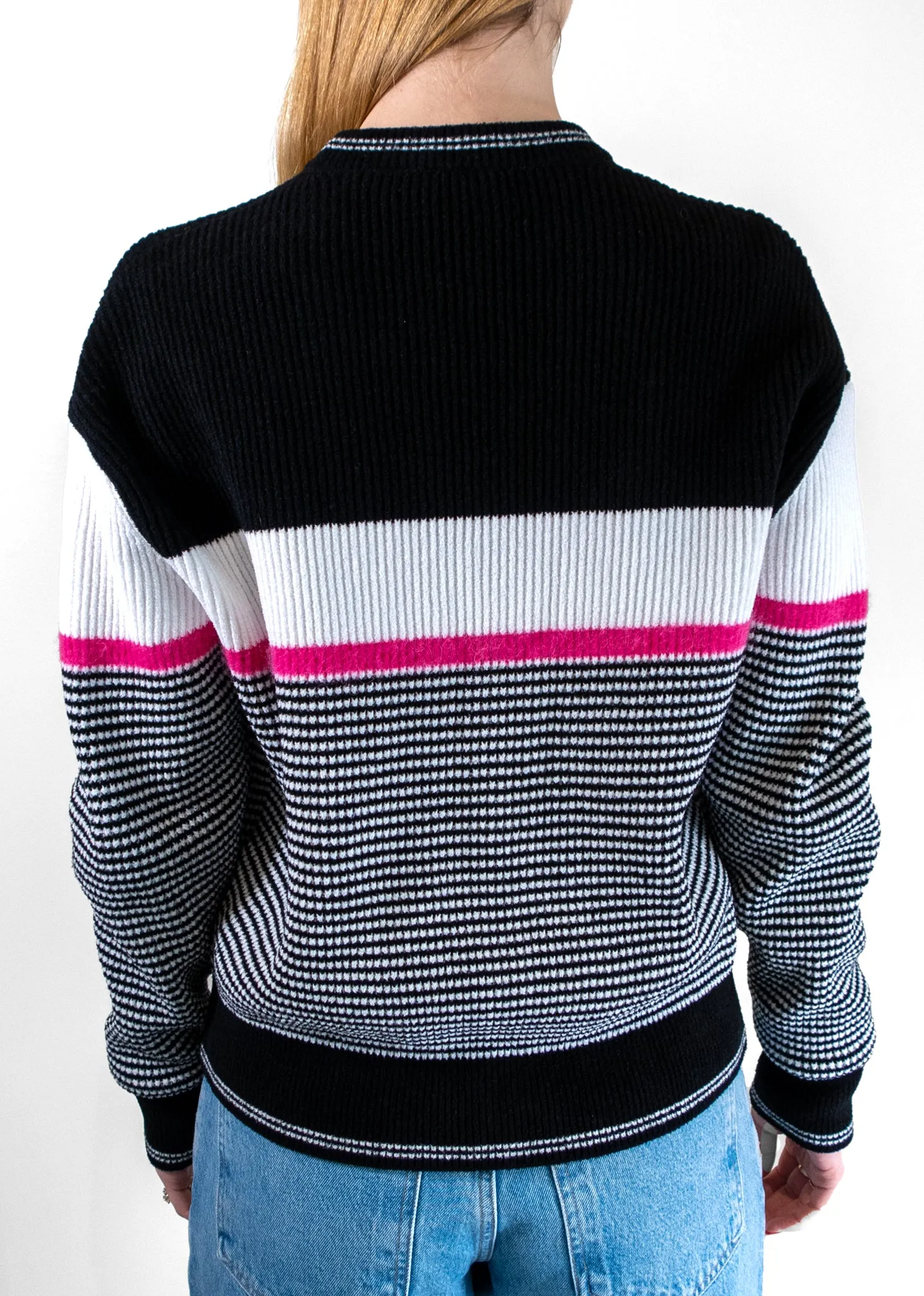 Chanel Striped Cashmere Cardigan