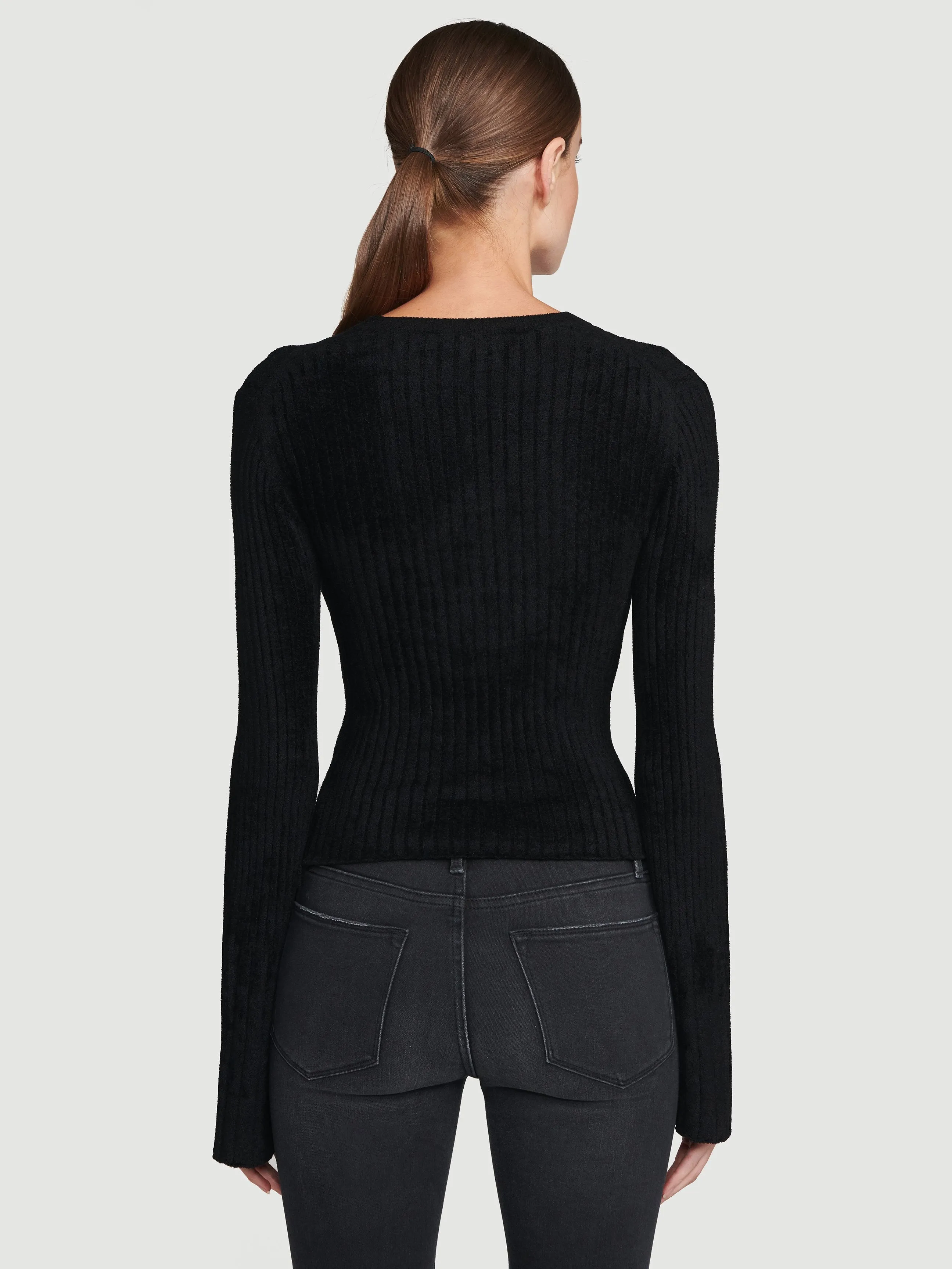 Chenille Bell Sleeve -- Noir