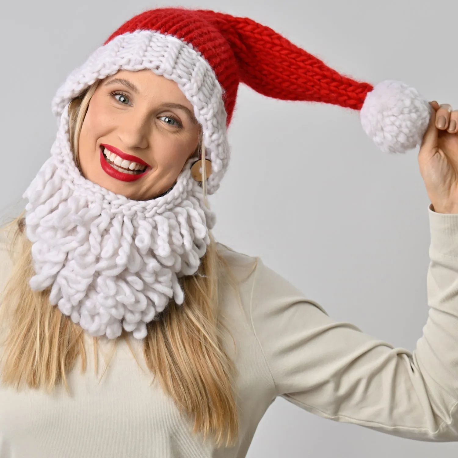 Christmas Knitting Kit - Santa's Hat and Beard