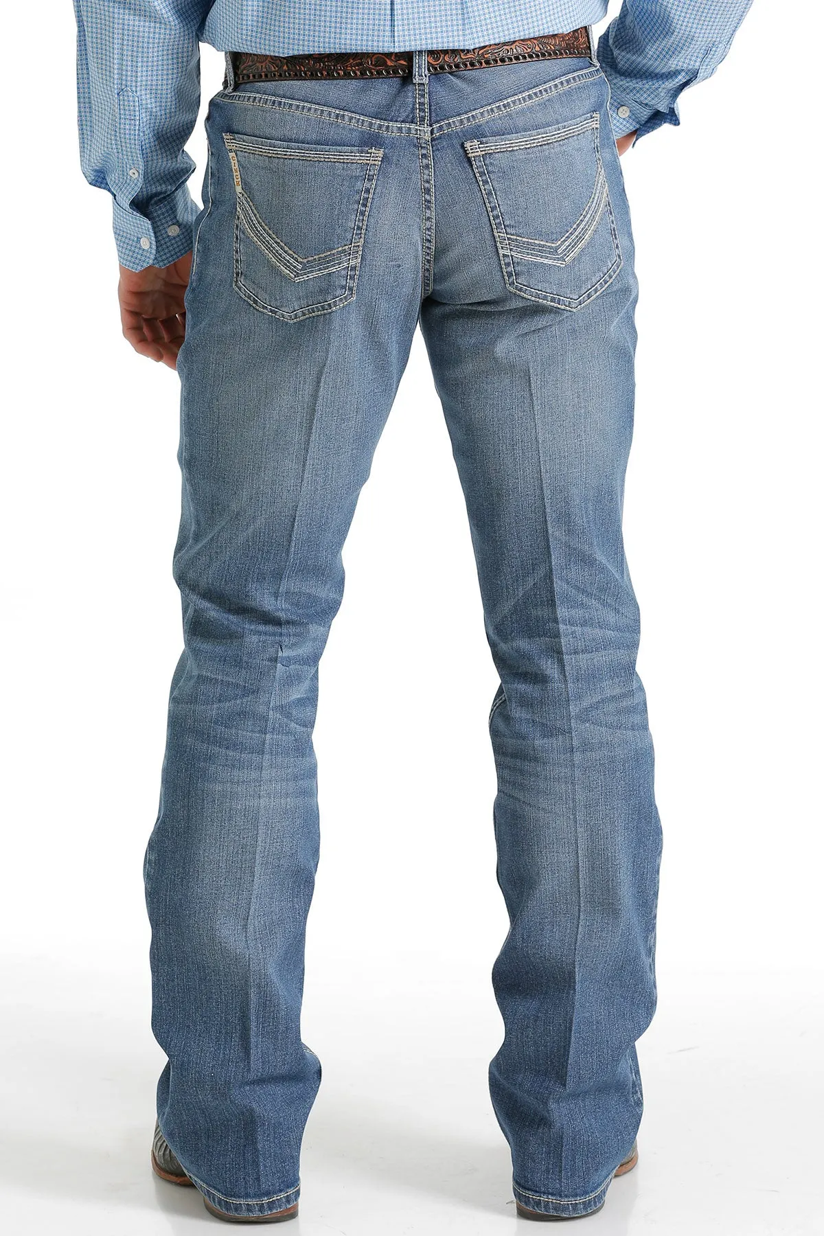 Cinch Men's Ian Slim Fit Jean in Medium StoneWash