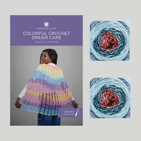 Colorful Crochet Dream Cape - Rink Side Crochet Kit