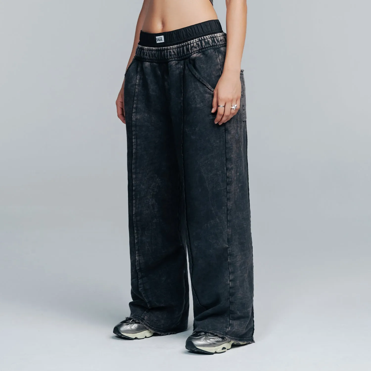 Core Washed Sweats Pants - Dark Grey