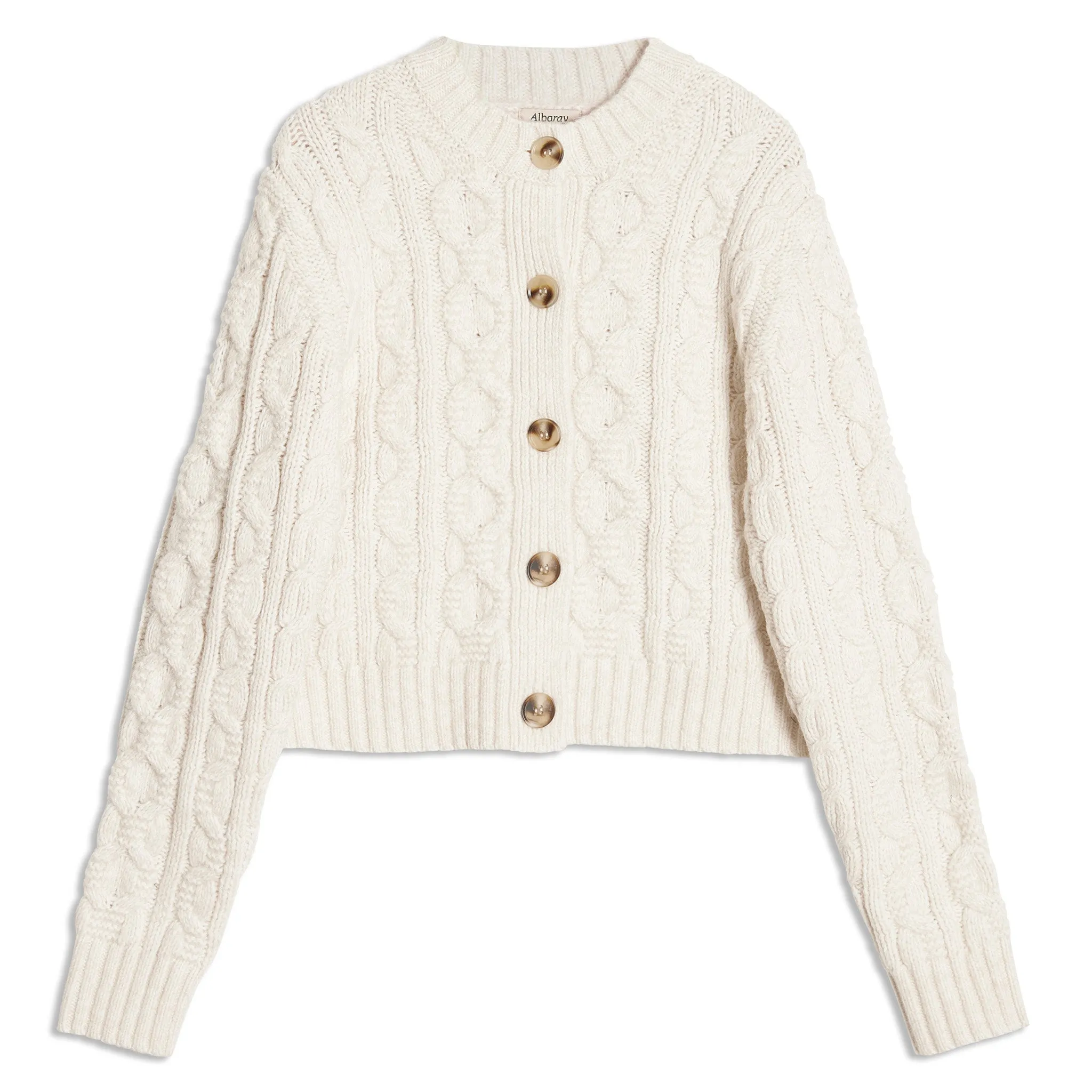 Cream Cable Cardigan