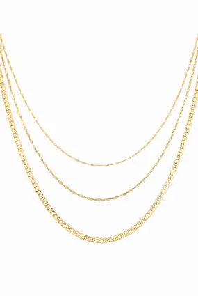 Curb Chain Layering Necklace