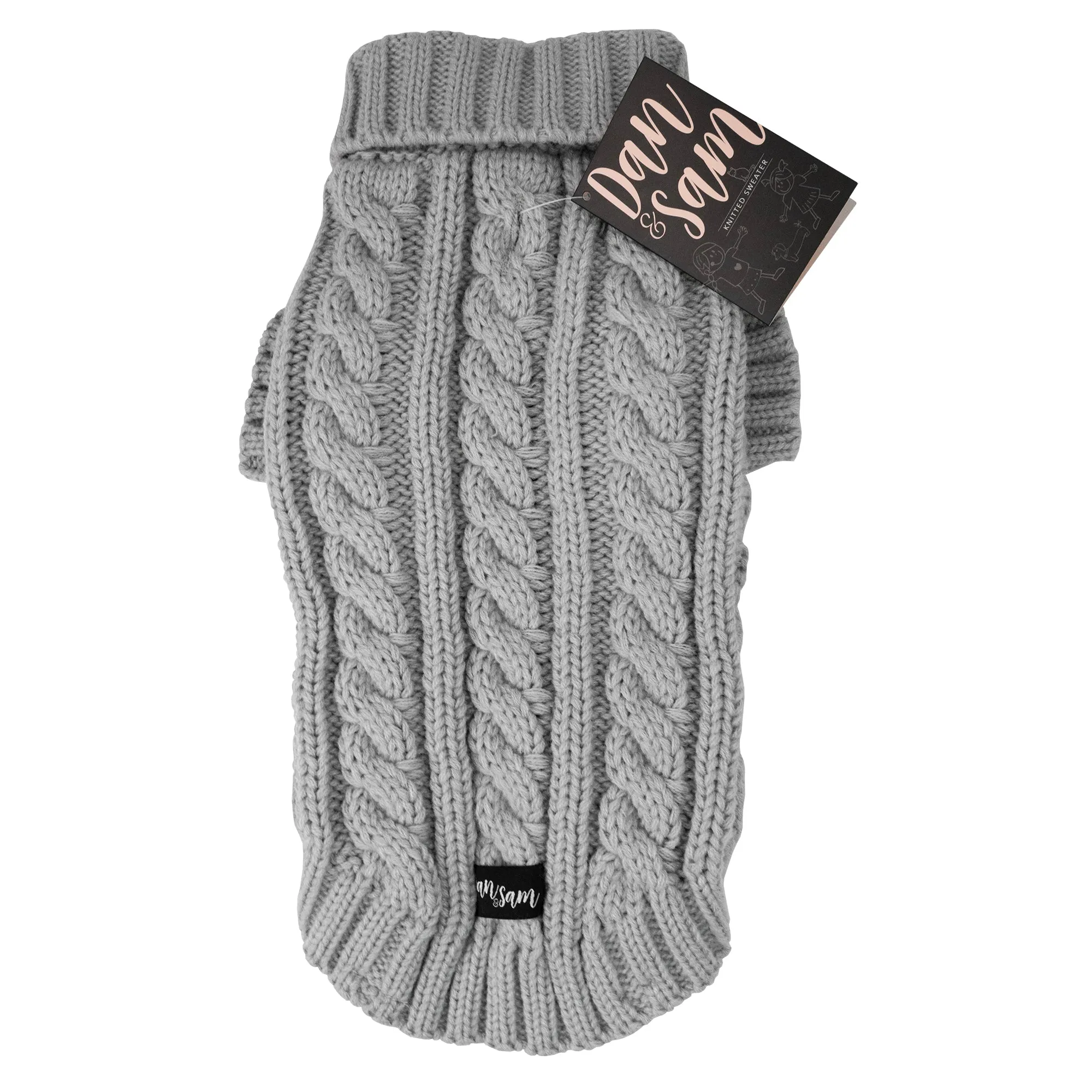 Dan & Sam - Knitted Sweater (Cloud Grey) - 30cm