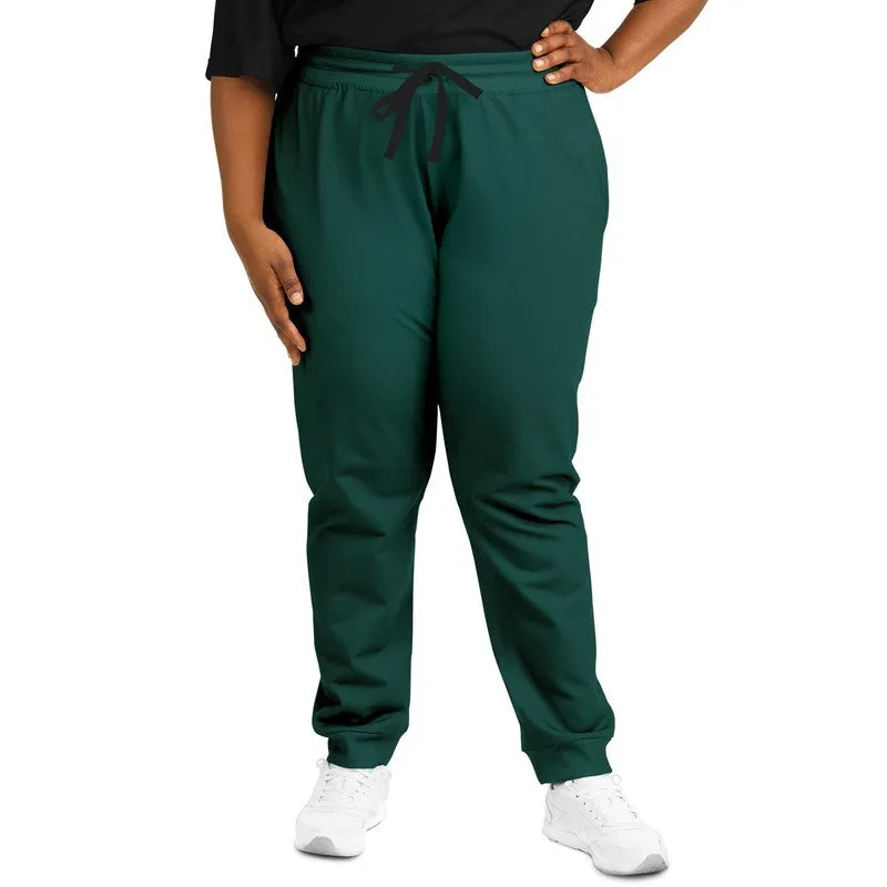 Dark Blue Cool Green Joggers | Unisex | with PLUS sizes | Dark Pure Blue Cool Green | C100M0Y50K80