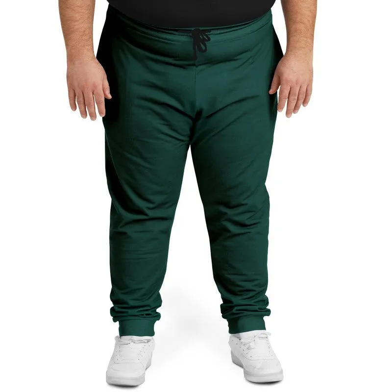 Dark Blue Cool Green Joggers | Unisex | with PLUS sizes | Dark Pure Blue Cool Green | C100M0Y50K80