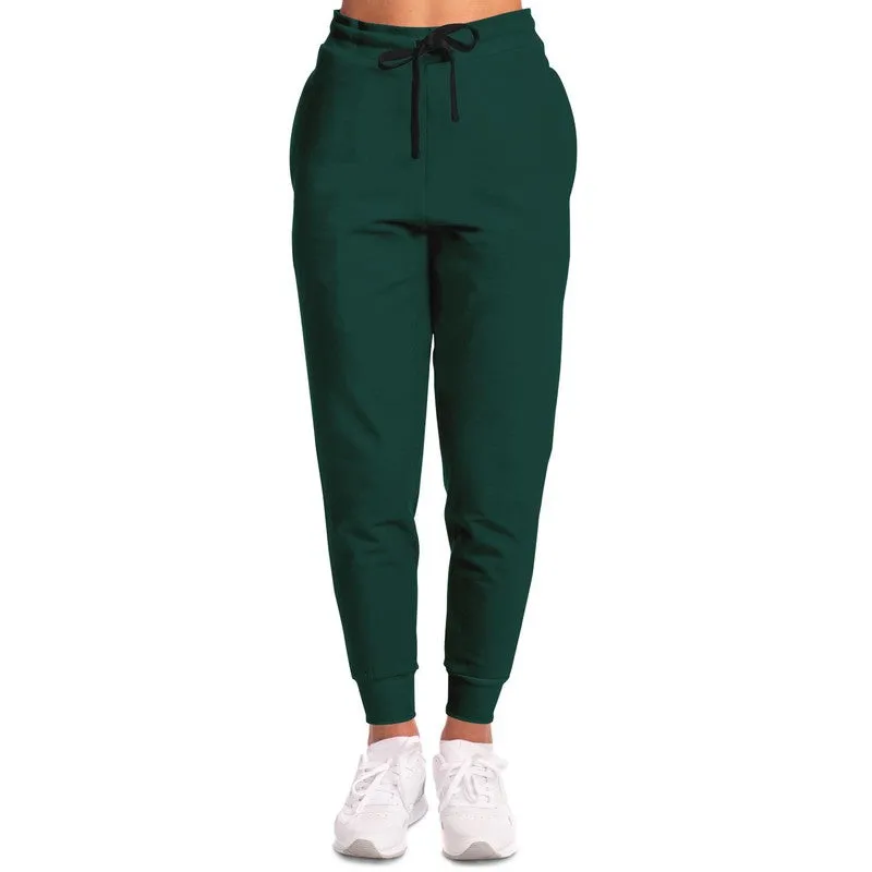 Dark Blue Cool Green Joggers | Unisex | with PLUS sizes | Dark Pure Blue Cool Green | C100M0Y50K80