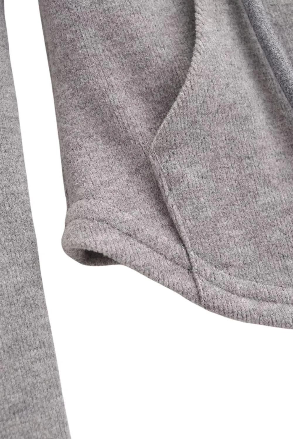 'Dawn' Zip-Up Hooded Brushed Fleece Top