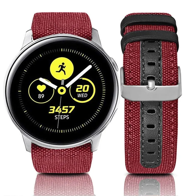 Denim & Leather Watch Straps Compatible with the Kogan Active  Smart Watch