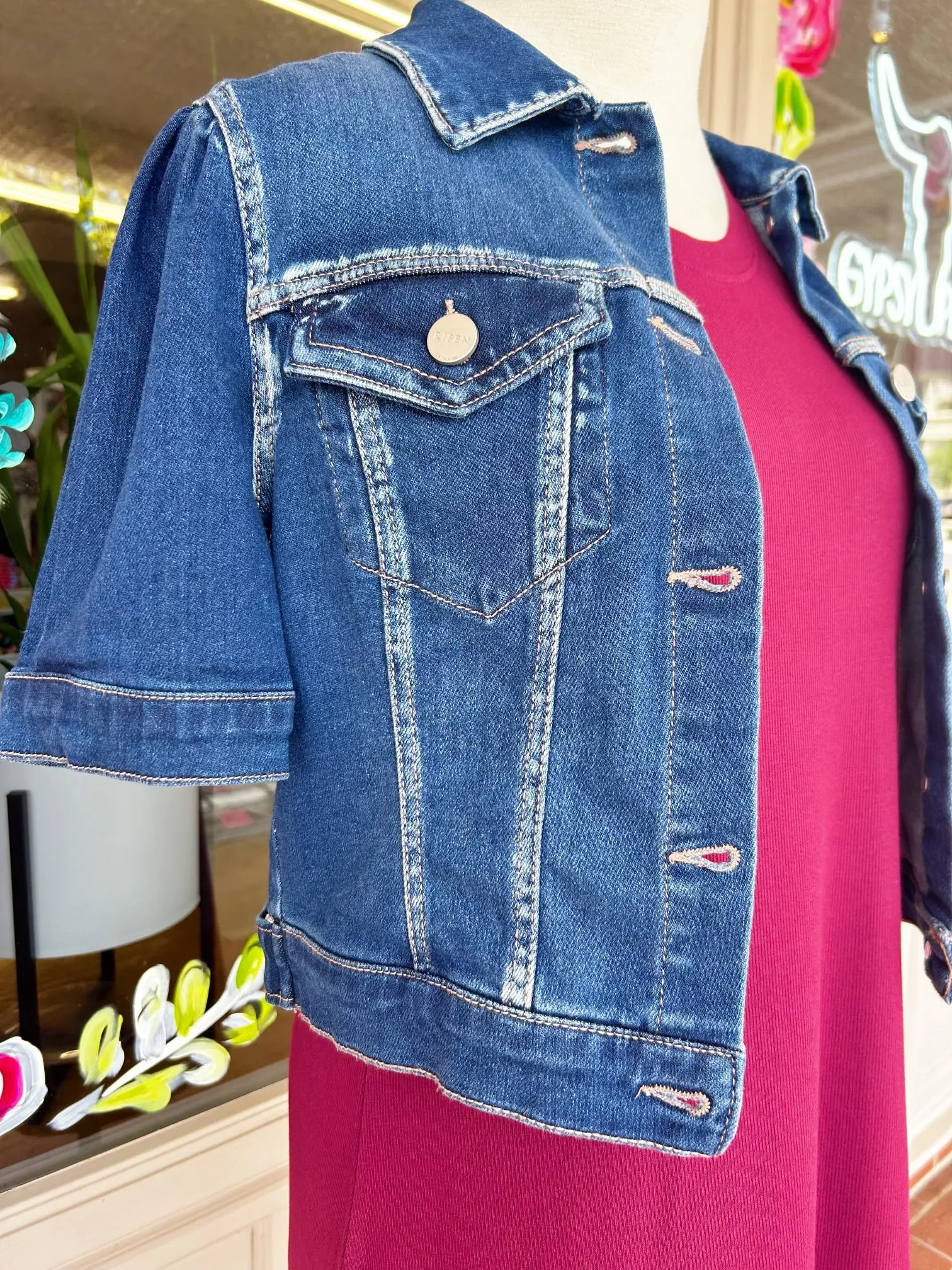 Denim Puff Jacket