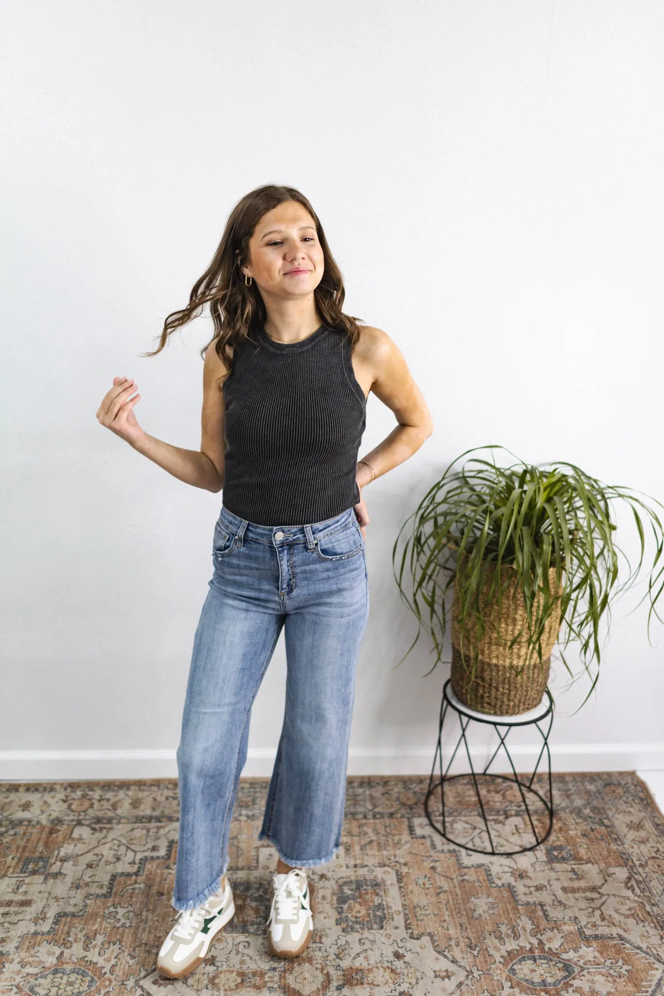 Destined For Greatness Ribbed Washed Tank