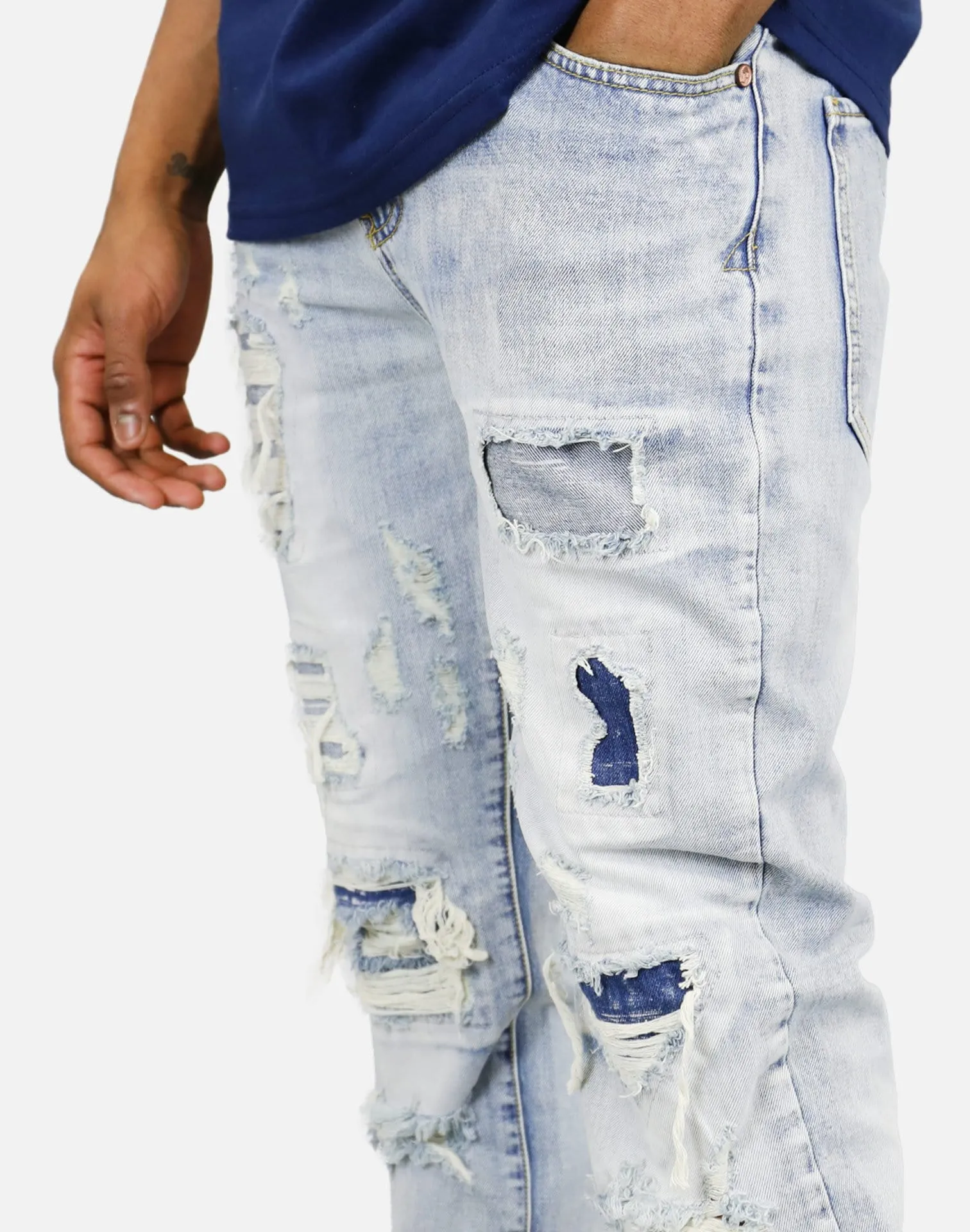 DH Essentials 3D RIP AND REPAIR STRING JEANS