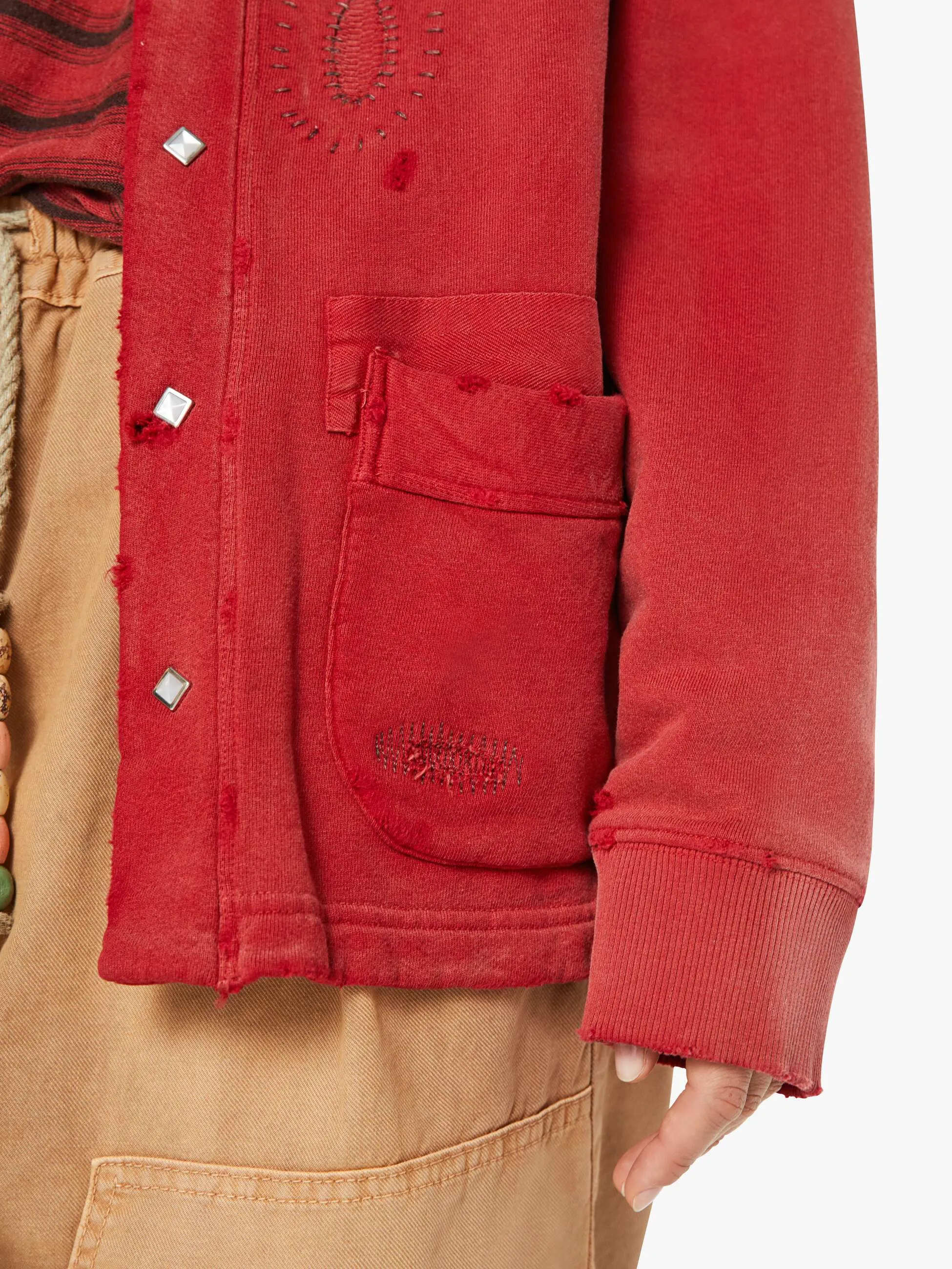 Dr. Collectors Surf Riders Cardigan - Antique Red